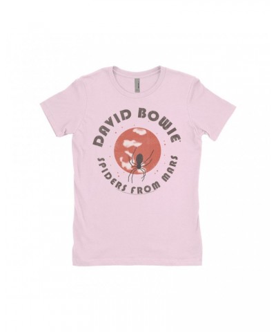 David Bowie Ladies' Boyfriend T-Shirt | Spiders From Mars Design Shirt $9.98 Shirts