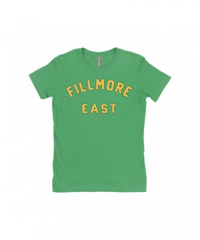 The Who Ladies' Boyfriend T-Shirt | Filmore East Varsity Worn By Roger Daltrey Shirt $10.48 Shirts