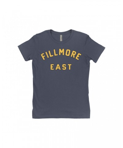The Who Ladies' Boyfriend T-Shirt | Filmore East Varsity Worn By Roger Daltrey Shirt $10.48 Shirts