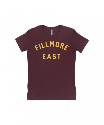 The Who Ladies' Boyfriend T-Shirt | Filmore East Varsity Worn By Roger Daltrey Shirt $10.48 Shirts