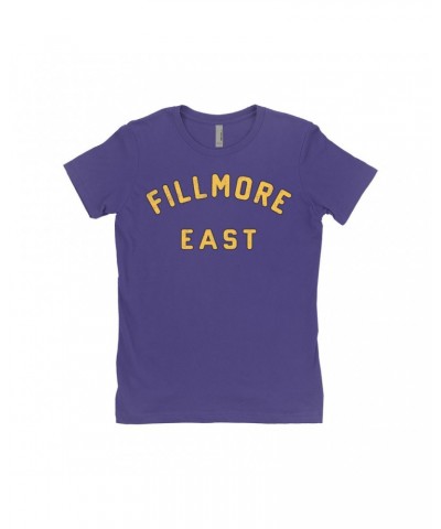 The Who Ladies' Boyfriend T-Shirt | Filmore East Varsity Worn By Roger Daltrey Shirt $10.48 Shirts