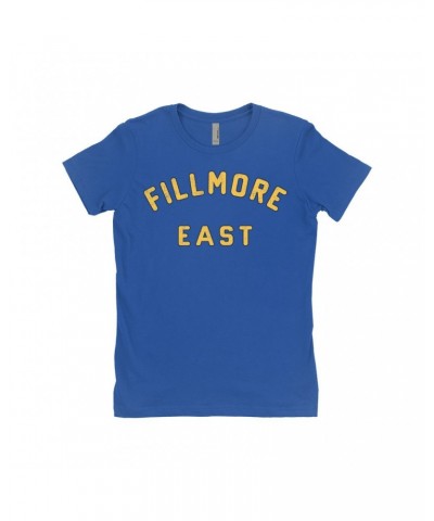 The Who Ladies' Boyfriend T-Shirt | Filmore East Varsity Worn By Roger Daltrey Shirt $10.48 Shirts