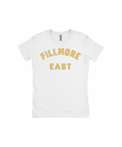 The Who Ladies' Boyfriend T-Shirt | Filmore East Varsity Worn By Roger Daltrey Shirt $10.48 Shirts