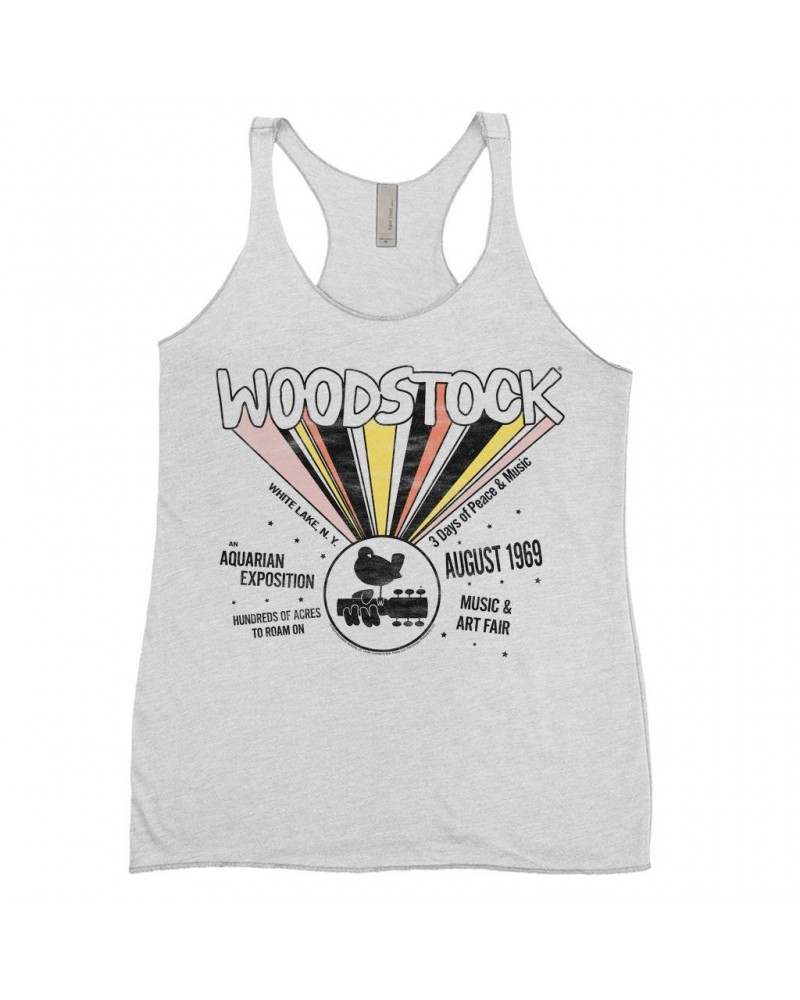 Woodstock Ladies' Tank Top | An Aquarian Exposition Shirt $11.00 Shirts