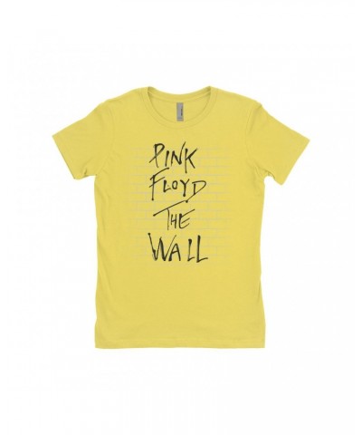 Pink Floyd Ladies' Boyfriend T-Shirt | The Wall Art Shirt $11.73 Shirts